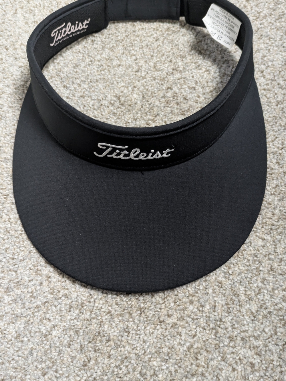 NEW TITLEIST Women's SUNDROP Adjustable Golf Visor-Black 102735